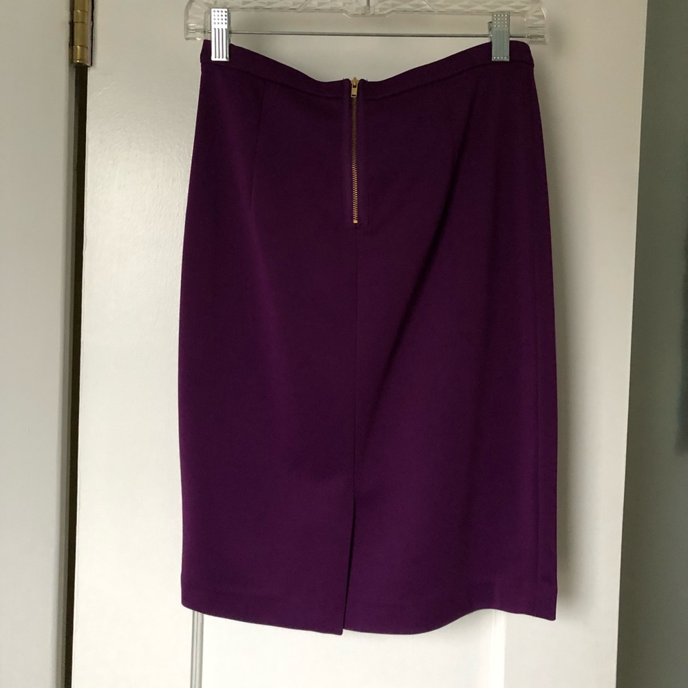Purple THE LIMITED skirt with gold zipper
